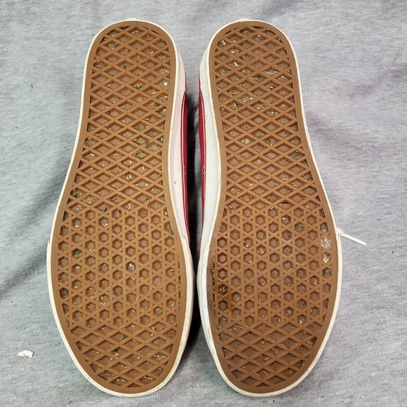 VANS Old Skool Off The Wall, Red and White Men's Size 9 - Picture 6 of 8